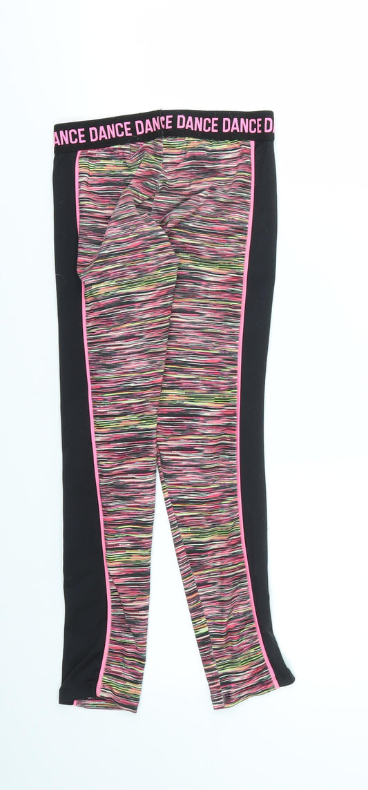 TU Girls Multicoloured Geometric Jegging Trousers Size 9 Months