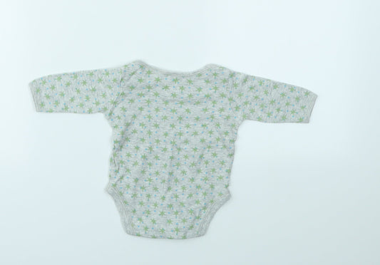 Gap Boys Grey Geometric Babygrow One-Piece Size Newborn