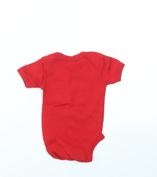 BABAYBUGZ Baby Red Geometric Babygrow One-Piece Size 0-3 Months