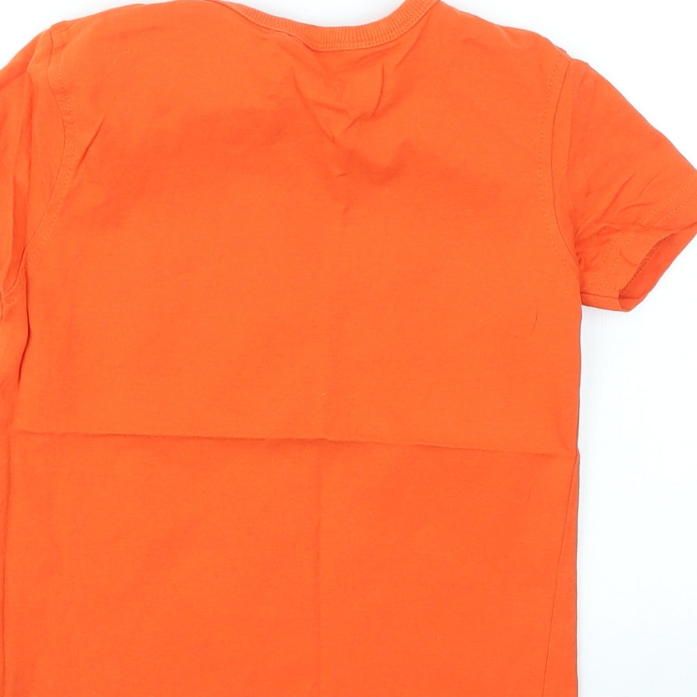 George Boys Orange Basic T-Shirt Size 4-5 Years