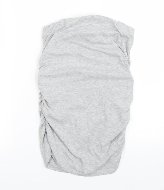 Dorothy Perkins Womens Grey Wrap T-Shirt Size 10