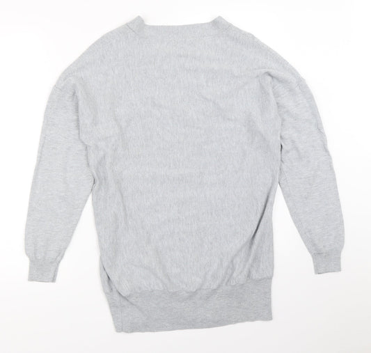 Womens UK Size 12 Peacocks Grey Pullover Jumper