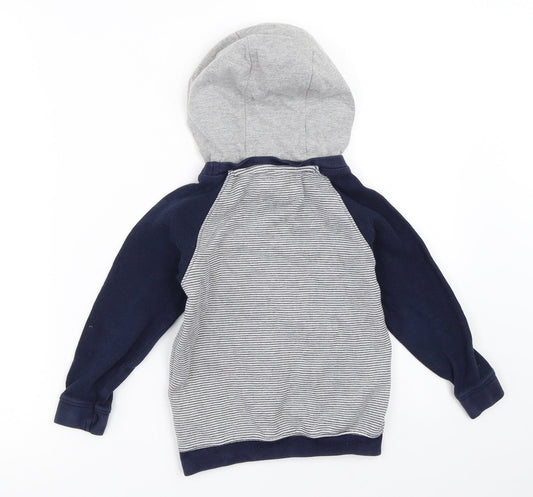 Debenhams Boys Blue Pullover Hoodie Size 4-5 Years