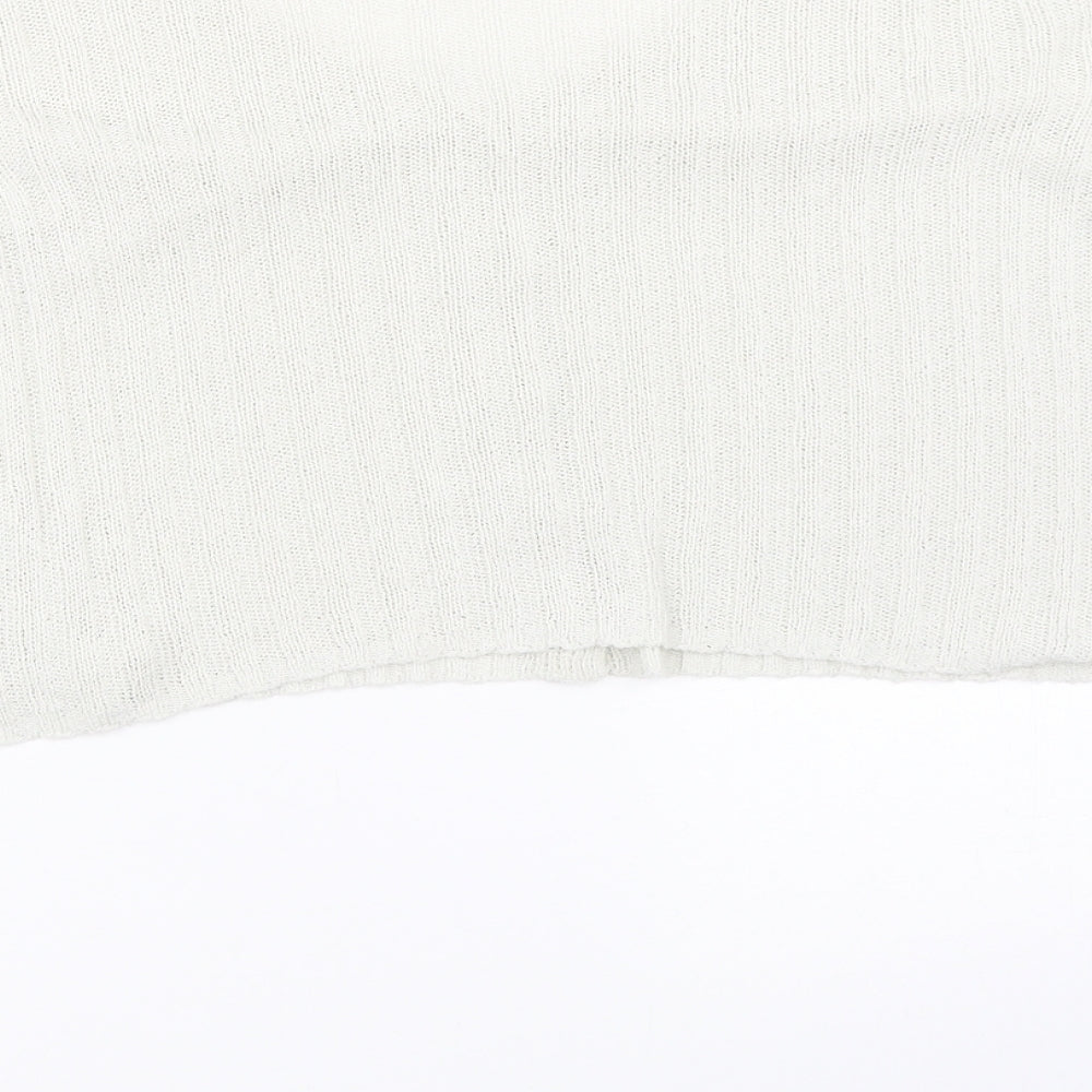 Womens UK Size M New Look Ivory Cardigan Jumper
