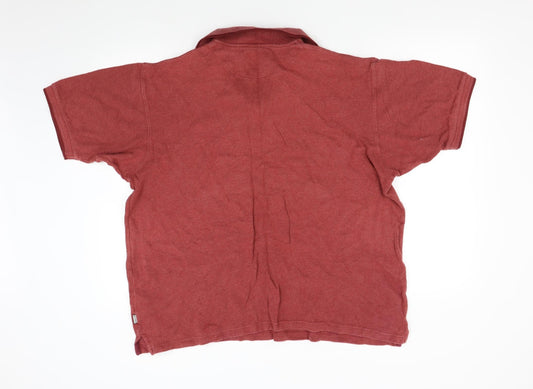 Maine Mens Red Polo Size L