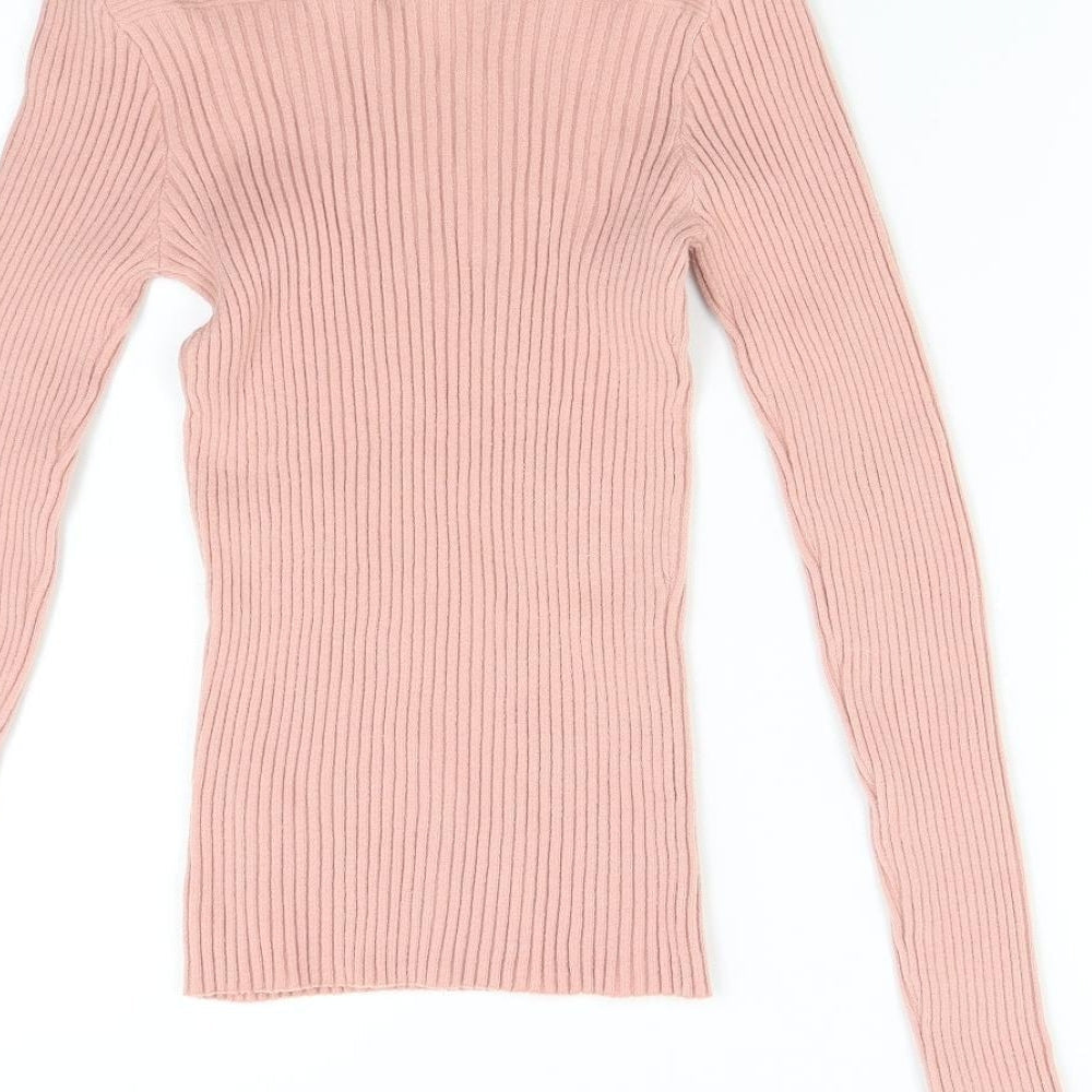 Womens UK Size XL Cashel Pink Pullover Jumper