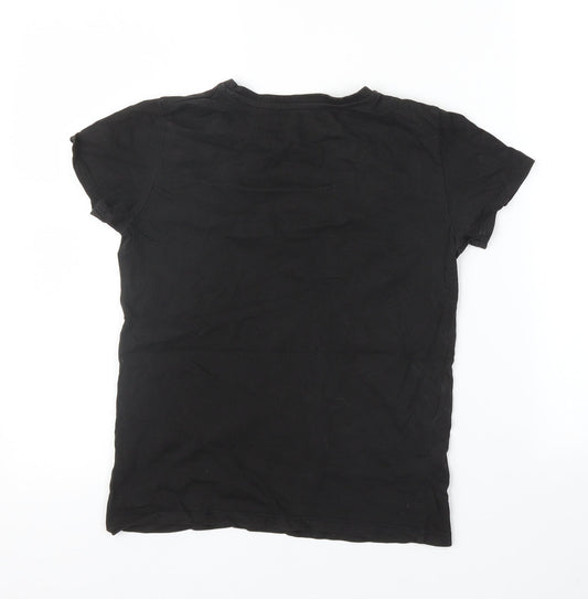 Primark Boys Black Basic T-Shirt Size 10 Years