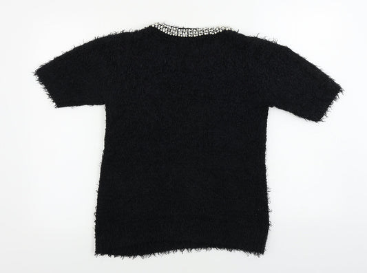 Womens UK Size 14 BHS Black Pullover Jumper