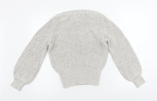 Womens UK Size XS H&M Beige Pullover Jumper