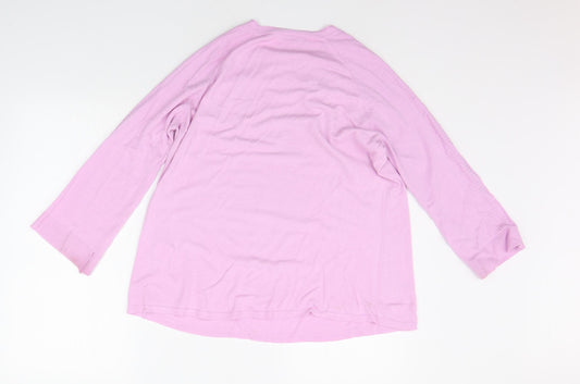 e-woman Womens Purple Pullover Jumper Size M