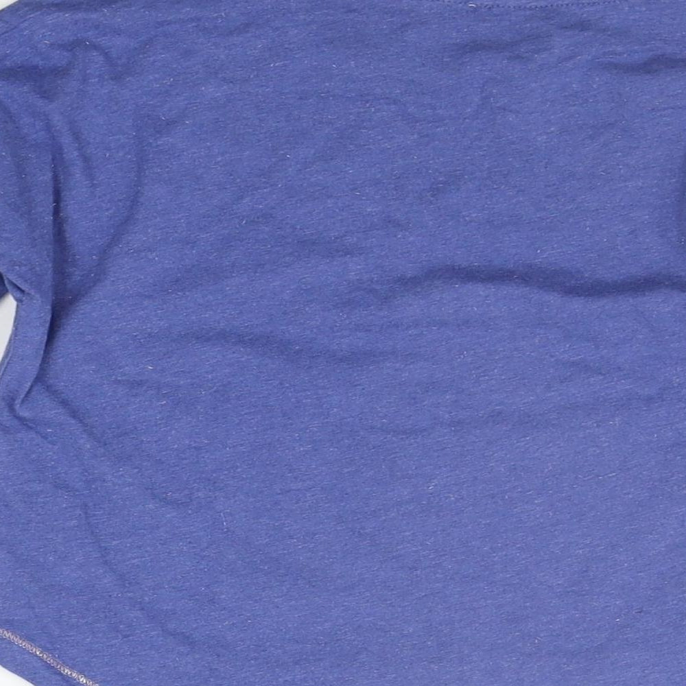 Marks and Spencer Girls Blue Basic T-Shirt Size 5-6 Years