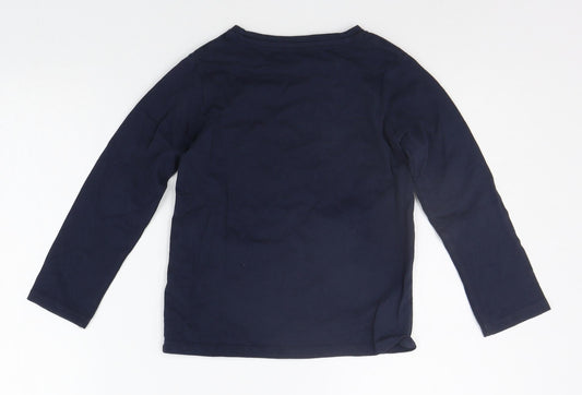 Nutmeg Boys Blue Geometric Basic T-Shirt Size 5-6 Years