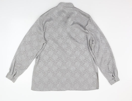 Bonmarché Womens Grey Basic Button-Up Size 16