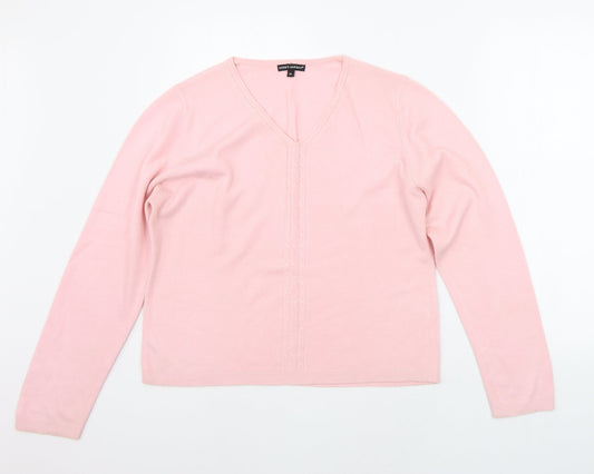 Womens UK Size XL Debbie Morgan Pink Pullover Jumper