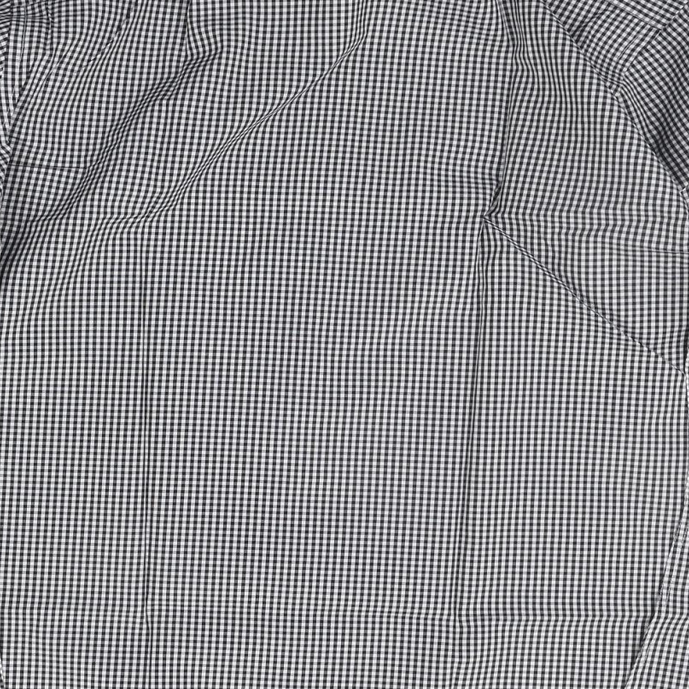 Mens UK Size 15.5 disley White Button-Up Long Sleeve Casual Shirt
