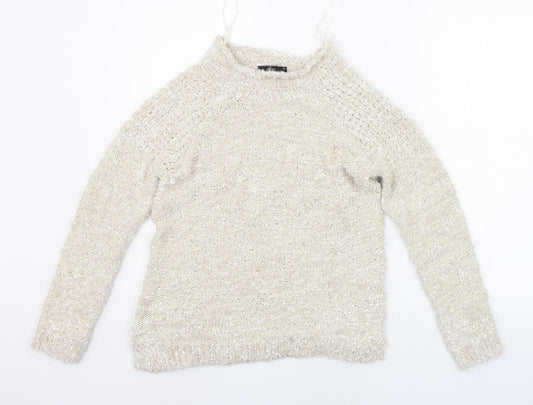 Bonmarché Womens Beige Pullover Jumper Size S