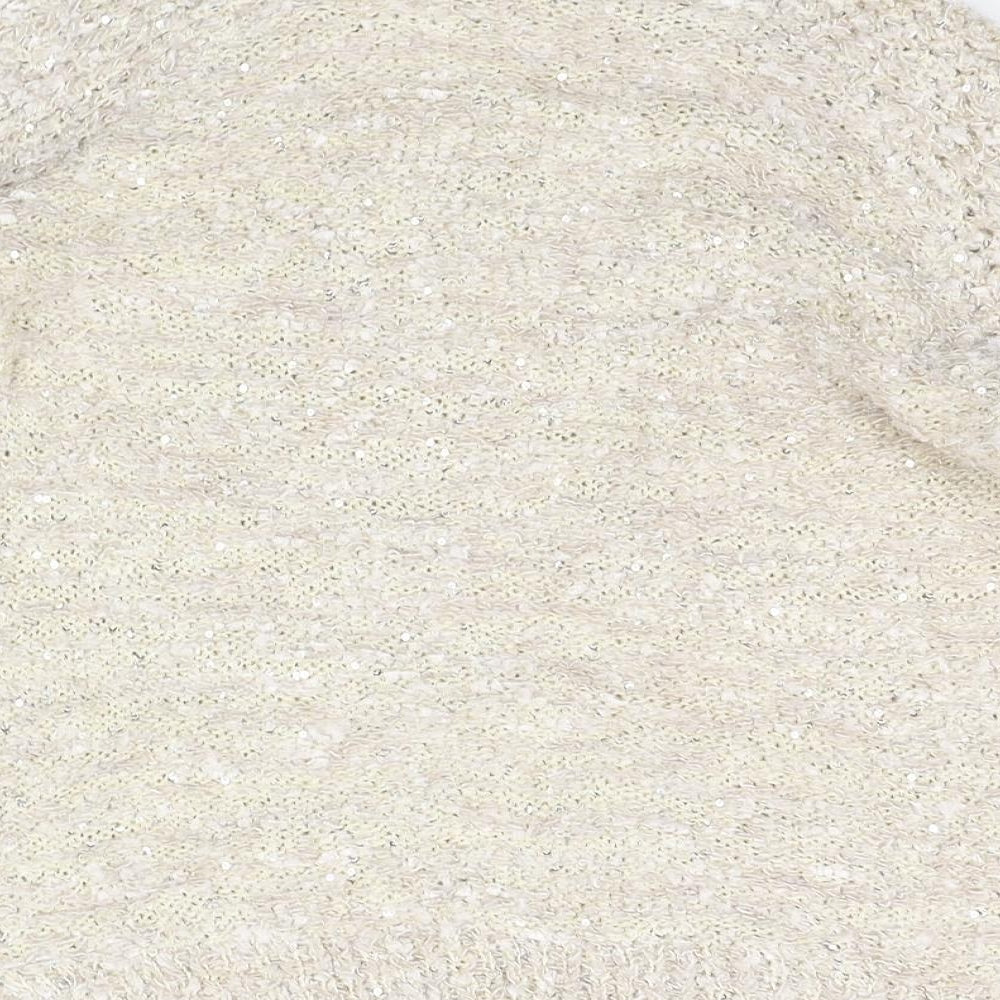 BM Womens Beige Pullover Jumper Size S