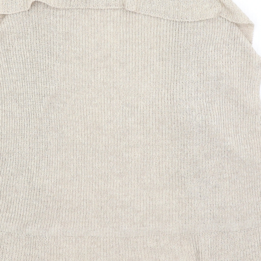 Womens UK Size 12 George Beige Vest Jumper