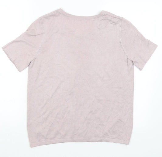 TU Womens Pink Wrap Jumper Size 12