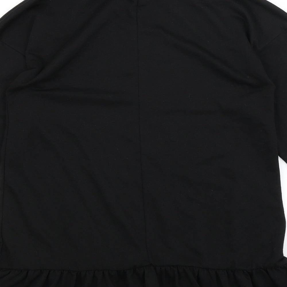 Boohoo Womens Black Pullover Jumper Size 10