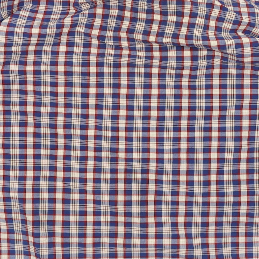Mens UK Size XL Celio Blue Button-Up Long Sleeve Casual Shirt