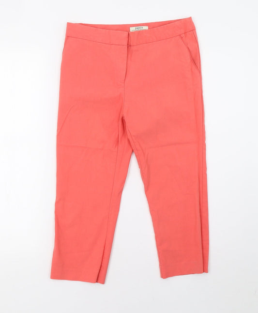 Womens UK Size 8 Matalan Regular Fit Cropped Pink Trousers