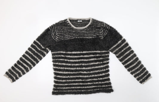 Womens UK Size 14 Cotton Traders Black Sweatshirt