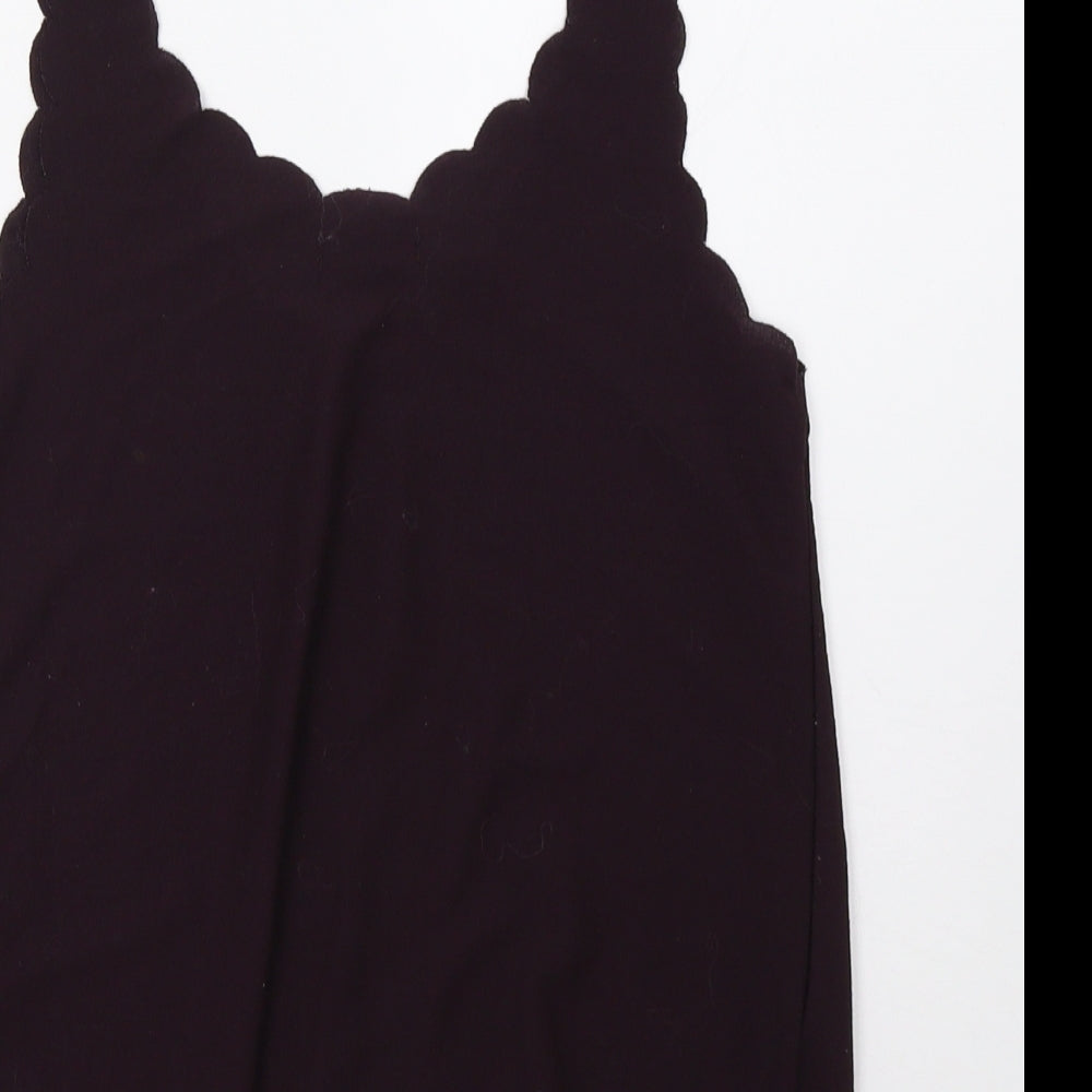Womens UK Size 8 Topshop Purple Basic Tank