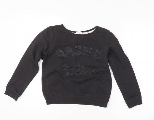H&M Girls Grey Pullover Sweatshirt Size 11-12 Years