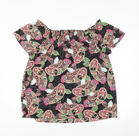 Womens UK Size 16 Pep & co Multicoloured Basic Blouse