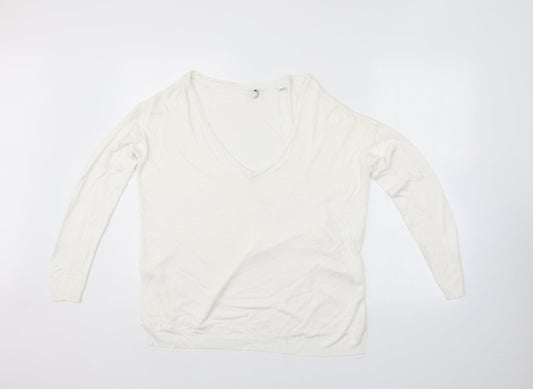 Capsule Womens White Pullover Jumper Size 14