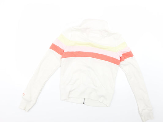 Womens UK Size S Hollister Multicoloured Full Zip Jumper