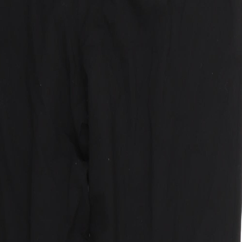Womens UK Size 12 Papaya Regular Fit Black Trousers