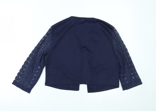 Measeor Womens Blue Cardigan Jumper Size M