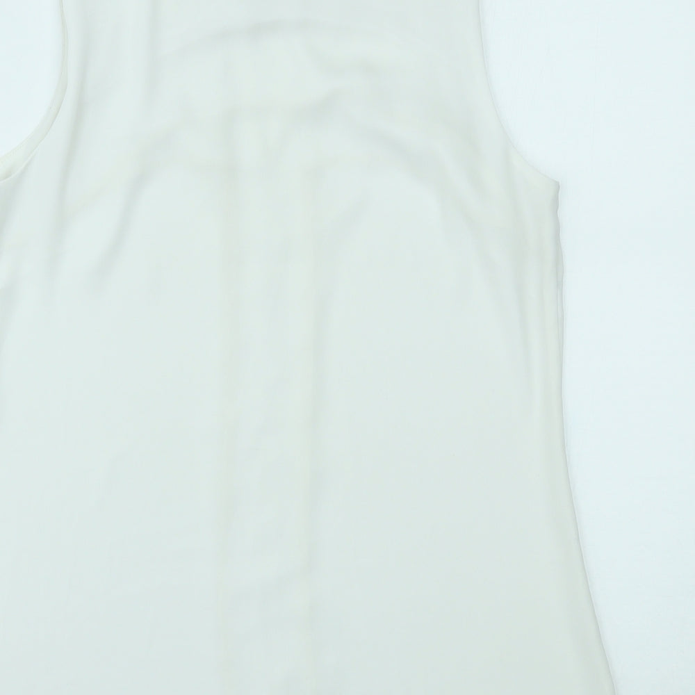 Paraphrase Womens White Basic Tank Size 10