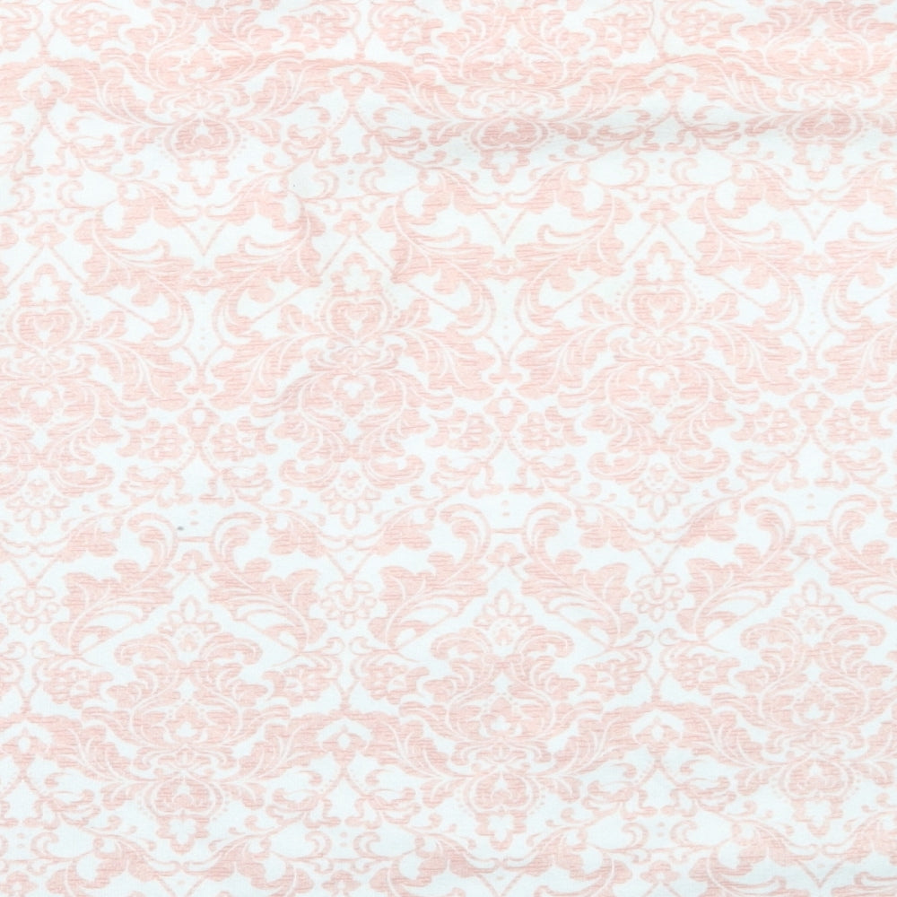 TU Womens White Floral Pullover Jumper Size 12