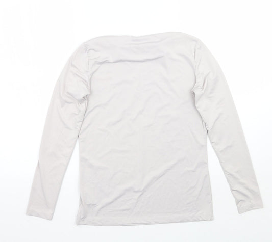 SheIn Womens Grey Basic T-Shirt Size L