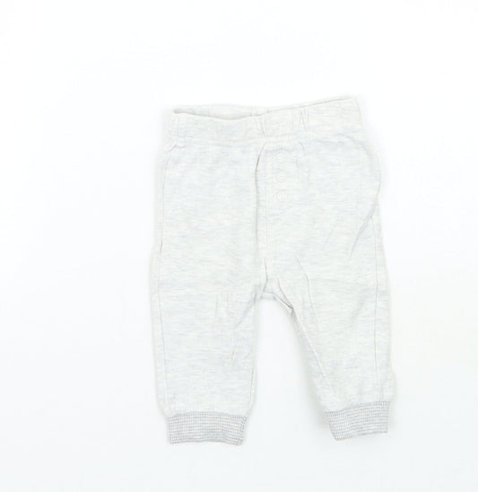 George Girls Grey Sweatpants Trousers Size 3-6 Months