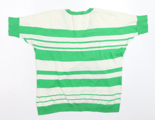 Gap Womens Multicoloured Striped Knit Pullover Jumper Size M