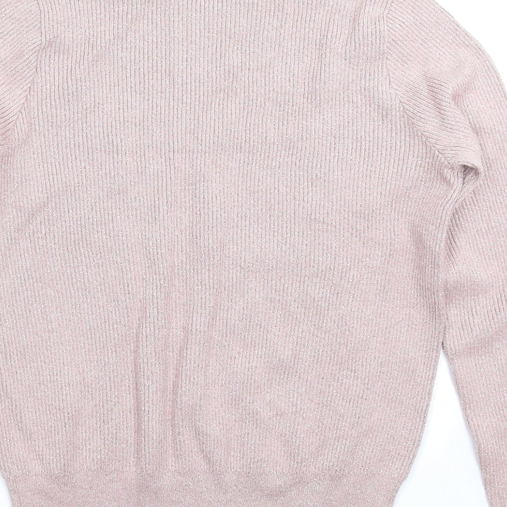 TU Womens Beige Knit Pullover Jumper Size 12