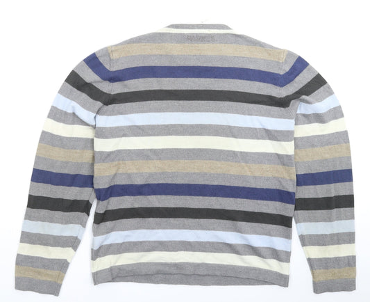 Parkes Womens Multicoloured Striped Knit Pullover Jumper Size M