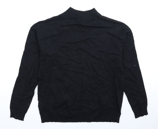 Womens UK Size 10 Peacocks Black Pullover Jumper