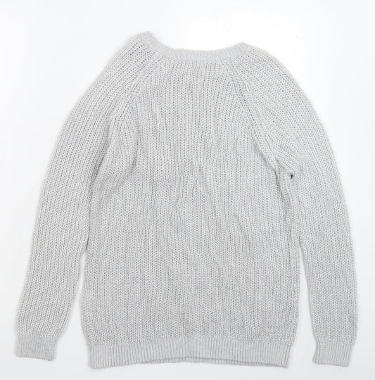 Womens UK Size 10 NEXT Grey Pullover Jumper