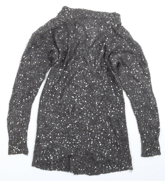 Womens UK Size 10 Marks and Spencer Grey Pullover Jumper