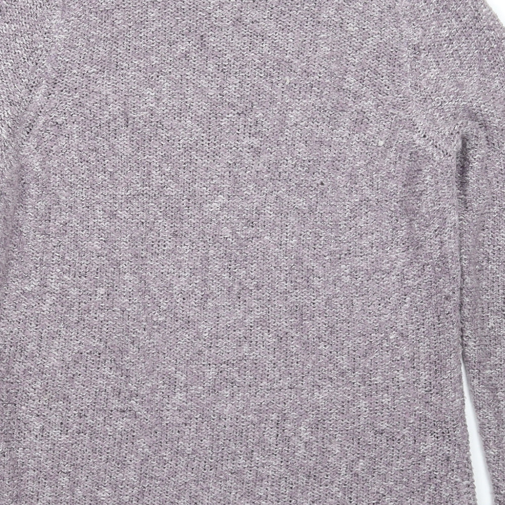 BM Womens Grey Knit Pullover Jumper Size L