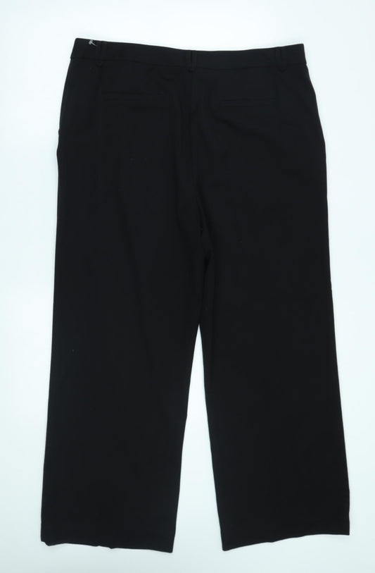TU Womens Black Trousers Size 18 L26 in