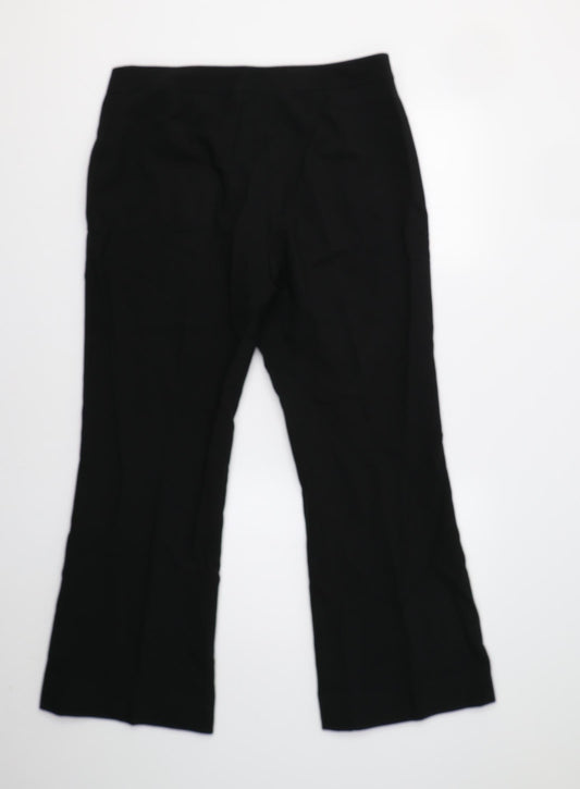 Womens UK Size 14 Evie Regular Fit Dress Pants Black Trousers