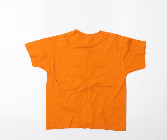Fruit of the Loom Girls Orange Basic T-Shirt Size 5-6 Years
