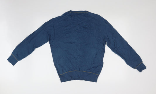 F&F Mens Blue Pullover Jumper Size S