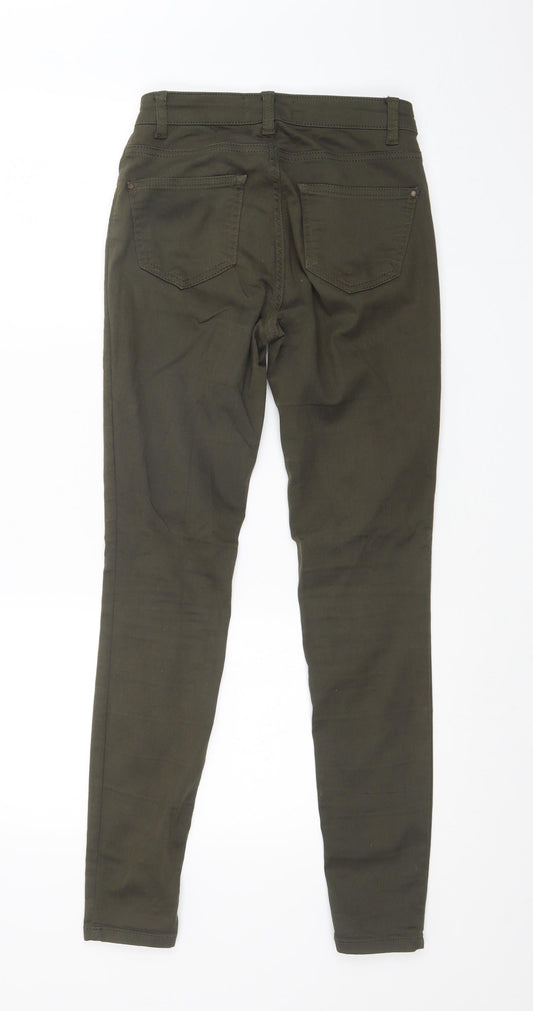 New Look Womens Green Skinny Jeans Size 8 L29 in